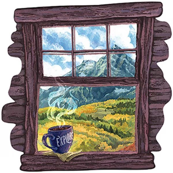 Wilderness Through A Window Sticker, Sticker Art, Mfr#: 470132
