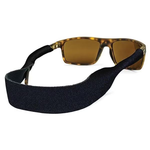 Croakies 443982 Eyewear Retainer Black Sunglasses Strap Fits Extra Large Frames Washable, Croakies, Mfr#: 443982