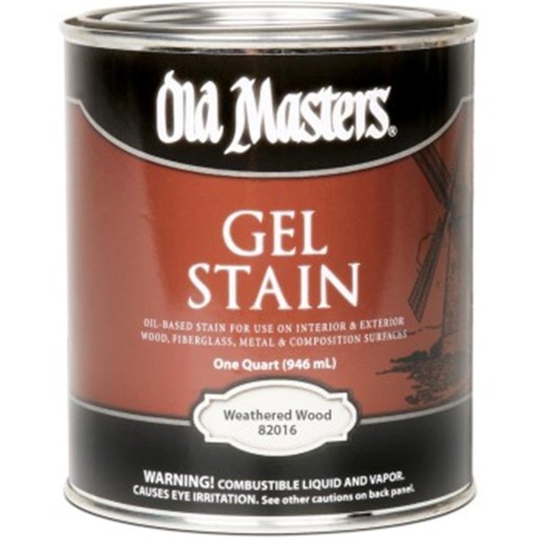 292674 1 qt. Weathered Wood Gel Stain, Old Masters, Mfr#: OL327588