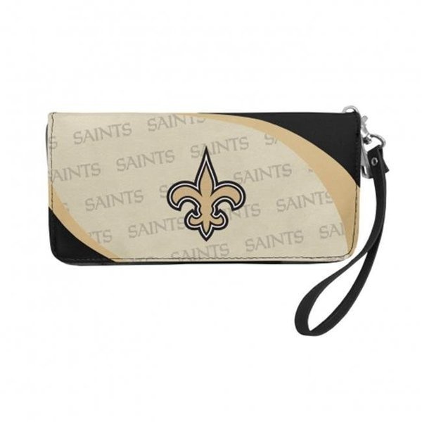 Little Earth 300902-SANT NFL Curve Zip Organizer Wallet; New Orleans Saints, Little Earth, Mfr#: 300902-SANT