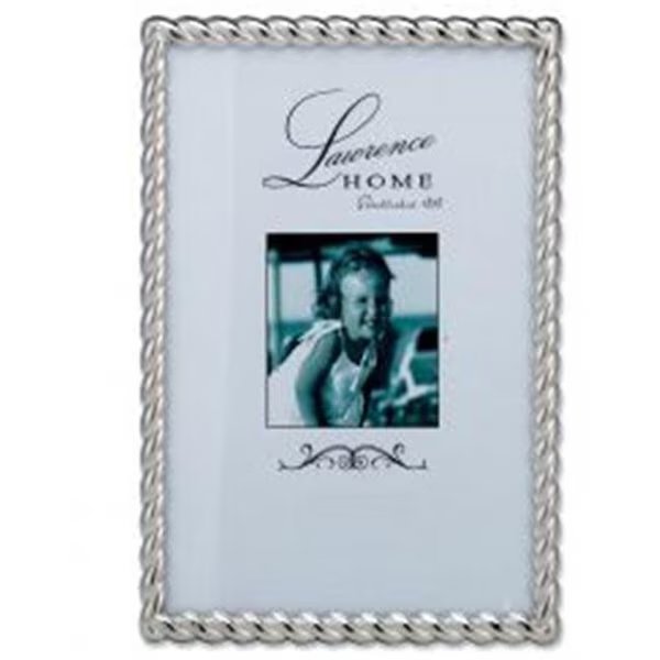 4 x 6 in. Rope Picture Frame; Silver, Dare2Decor, Mfr#: DA92322