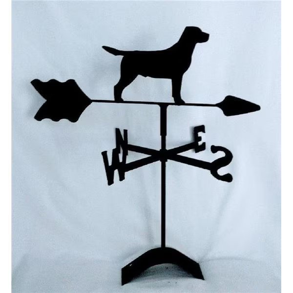 The Lazy Scroll labroof Labrador Retriever Roof Mount Weathervane, The Lazy Scroll, Mfr#: labroof