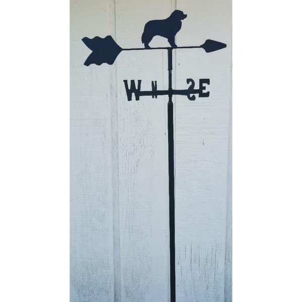 Bernese Mountain Dog Garden Mount Weathervane, The Lazy Scroll, Mfr#: bernesein