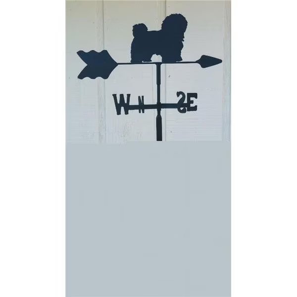The Lazy Scroll havanesein Havanese Garden Mount Weathervane, The Lazy Scroll, Mfr#: havanesein