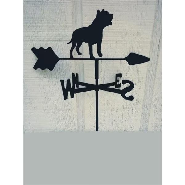 The Lazy Scroll pitroof Pitbull Roof Mount Weathervane, The Lazy Scroll, Mfr#: pitroof