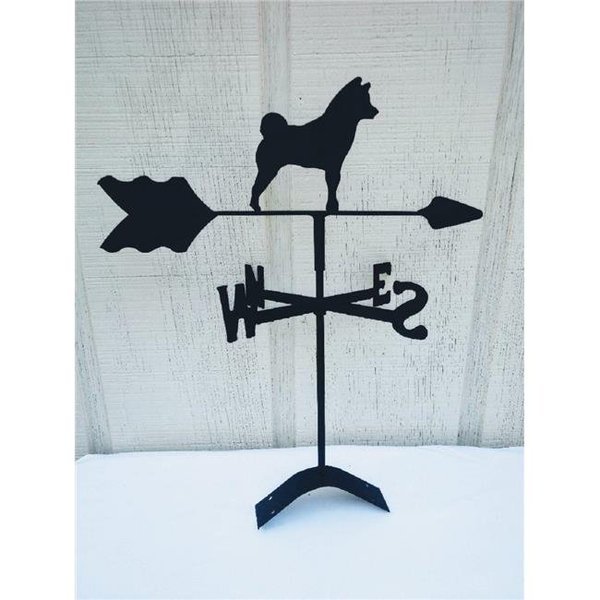 The Lazy Scroll shibaroof Shiba Inu Roof Mount Weathervane, The Lazy Scroll, Mfr#: shibaroof