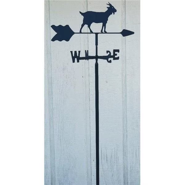 The Lazy Scroll goatin Goat Garden Mount Weathervane, The Lazy Scroll, Mfr#: goatin
