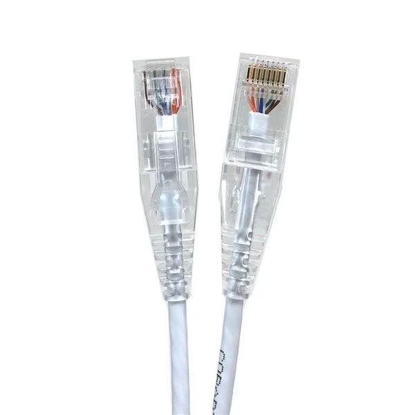 Micro Connectors E08-007W-SLIM5 7 ft. Ultra Slim 28AWG Cat6 UTP RJ45 Patch Cables; White - Pack of 5, Micro Connectors, Mfr#: E08-007W-SLIM5