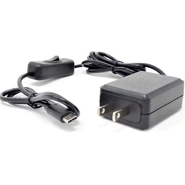 Micro Connectors RAS-PWR13-PI 5V-3A USB-C Power Adapter with switch for Raspberry Pi 4, Micro Connectors, Mfr#: RAS-PWR13-PI