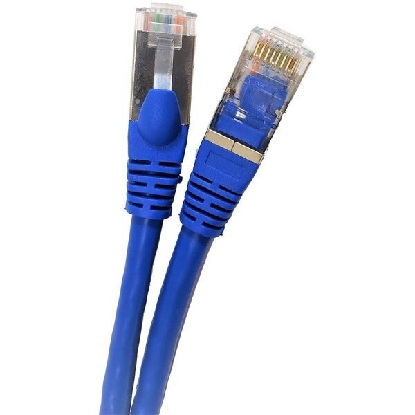 100 ft. CAT 7 SFTP Double Shielded RJ45 Snagless Ethernet Cable, Blue, Hi-Tec, Mfr#: HI2611711