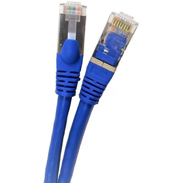 Micro Connectors E11-100BL 100 ft. CAT 7 SFTP Double Shielded RJ45 Snagless Ethernet Cable; Blue, Micro Connectors, Mfr#: E11-100BL