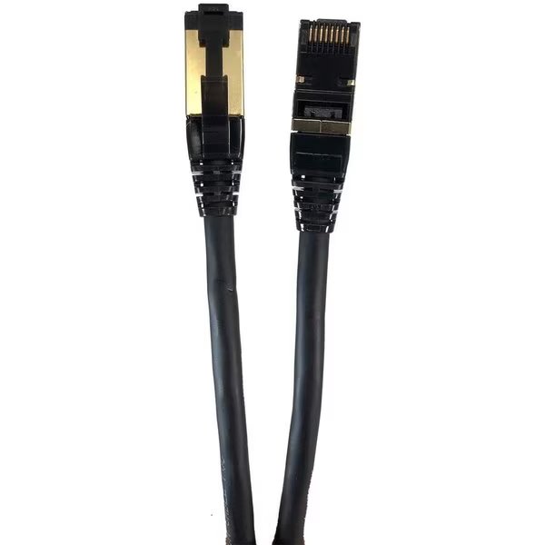 14 ft. CAT 8 SFTP Double Shielded RJ45 Snagless Ethernet Cable, Black, Hi-Tec, Mfr#: HI2611713