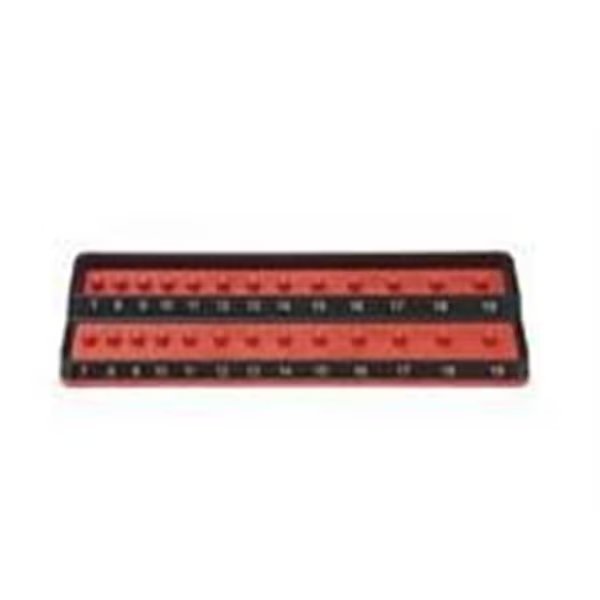 Mechanics Time Savers MTS-PSH25S-RED 0.25 in. SAE PEG Socket Holder; Red, Mechanics Time Savers, Mfr#: MTS-PSH25S-RED