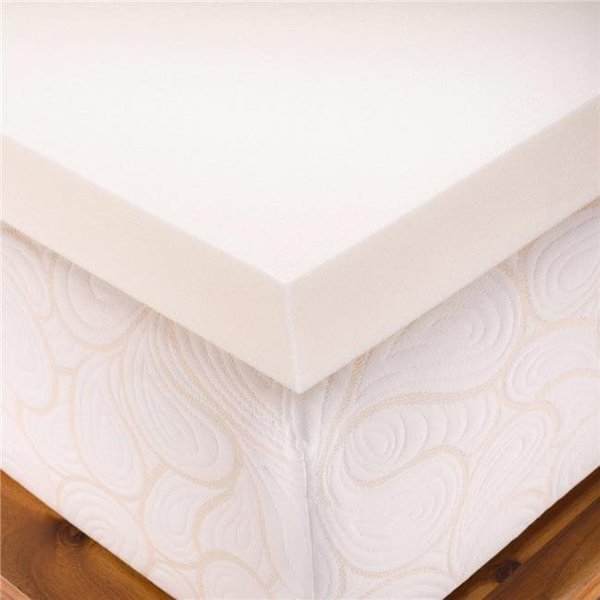 Memory Foam Solutions UBSPUMK2803 3 in. Thick King Size Medium Firm Conventional Polyurethane Foam Mattress Pad Bed Topper, Memory Foam Solutions, Mfr#: UBSPUMK2803