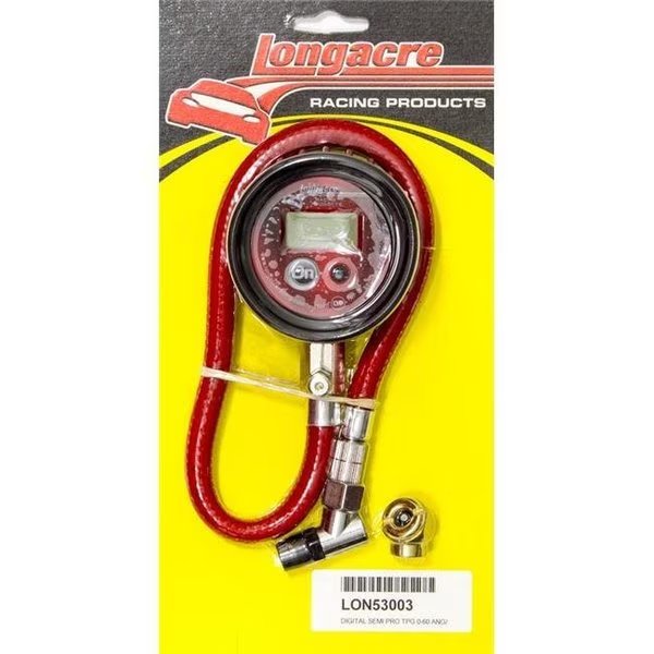 Longacre 52-53003 2.5 in. 0-60 PSI Semi-Pro Digital Tire Gauge, Longacre, Mfr#: LON52-53003