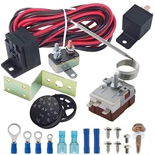 Flex-A-Lite FLE33095 Electric Fan Controller with Relay Screw-In Probe, Flex-A-Lite, Mfr#: FLE33095