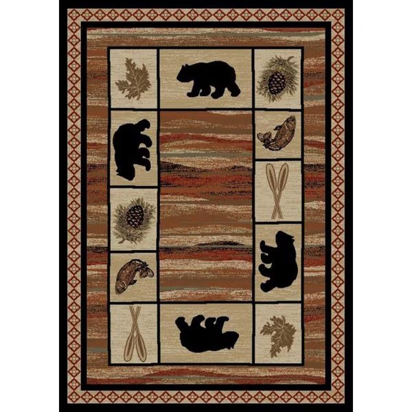 2 ft. 3 in. x 3 ft. 3 in. Hearthside Vogel Area Rug, Multi Color, Sleep Ez, Mfr#: SL2621683