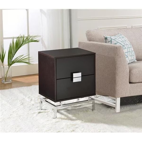 Myco Furniture LY105 13 x 18 x 24 in. Lydia Accent Table; Capuccino, Myco Furniture, Mfr#: LY105