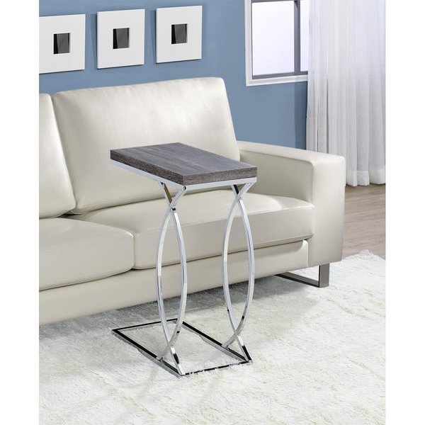 Myco Furniture FT100 10 x 18 x 25 in. Fanetta Chair Side End Table; Gray, Myco Furniture, Mfr#: FT100