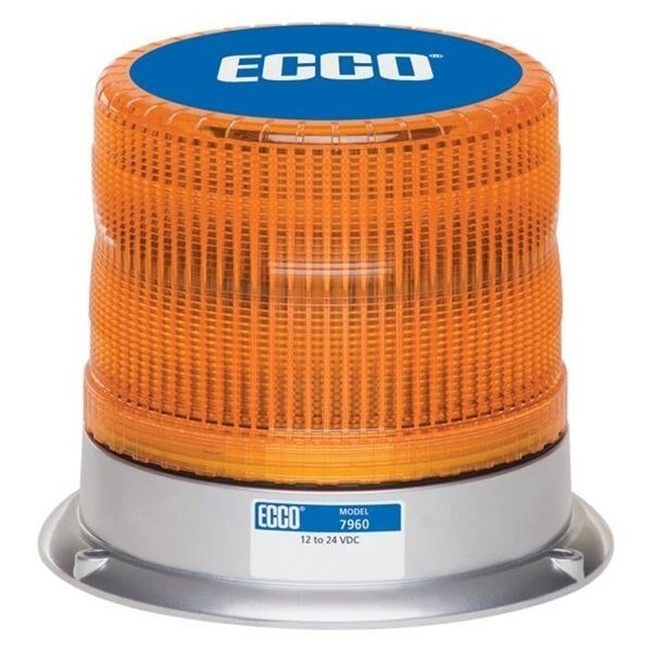 Ecco ECC7960A 12-48V LED Beacon; Amber, Ecco, Mfr#: ECC7960A