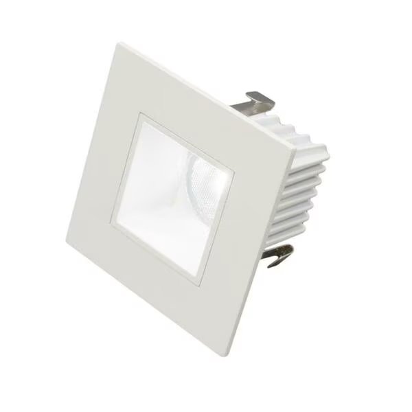2 in. Square LED Downlight in White, 2700K, Nicor Lighting, Mfr#: DQR2-10-120-2K-WH