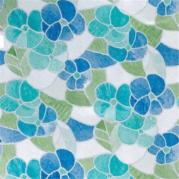 17 x 78 in. Decorative Self Adhesive Film; Lisboa Blue, Lovelyhome, Mfr#: LO404683