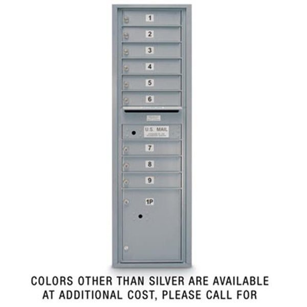 Postal Products Unlimited N1029416SND 9 Door Standard 4C Mailbox with 1 Parcel Door - Sandstone, Postal Products Unlimited, Mfr#: N1029416SND