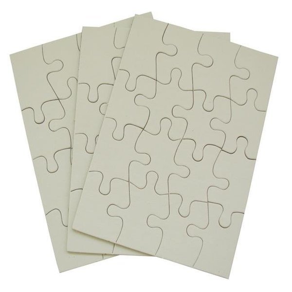 Inovart 2710 4 x 5.5 in. Blank Puzzle; White - 16 Piece - 12 Per Pack, Inovart, Mfr#: 2710