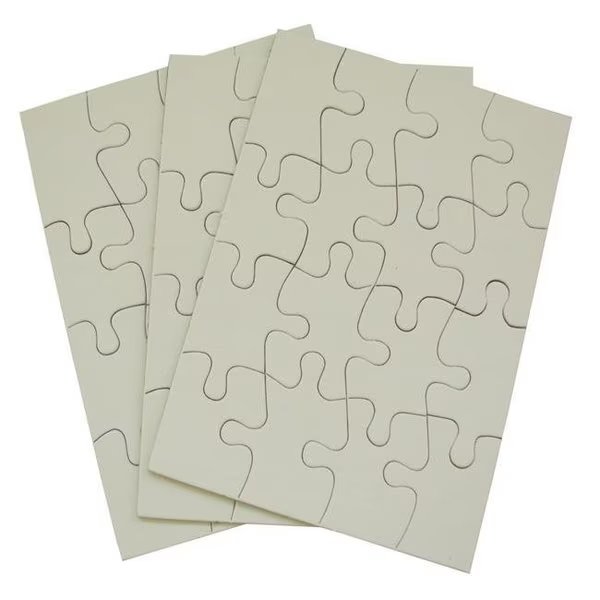 Inovart 2720 4 x 5.5 in. Puzzle-It Blank Puzzles - 16 Piece - 24 Per Pack, Inovart, Mfr#: 2720