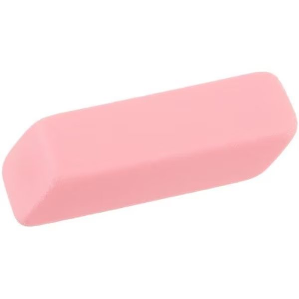 Inovart 8630 2.125 x 0.75 x 0.25 in. Beveled Eraser; Pink - Large - 12 Per Pack, Inovart, Mfr#: 8630