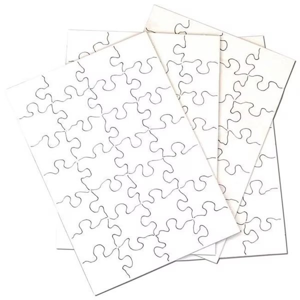 Inovart 2703 5.5 x 8 in. Puzzle-It Blank Puzzles - 28 Piece - 24 Per Pack, Inovart, Mfr#: 2703