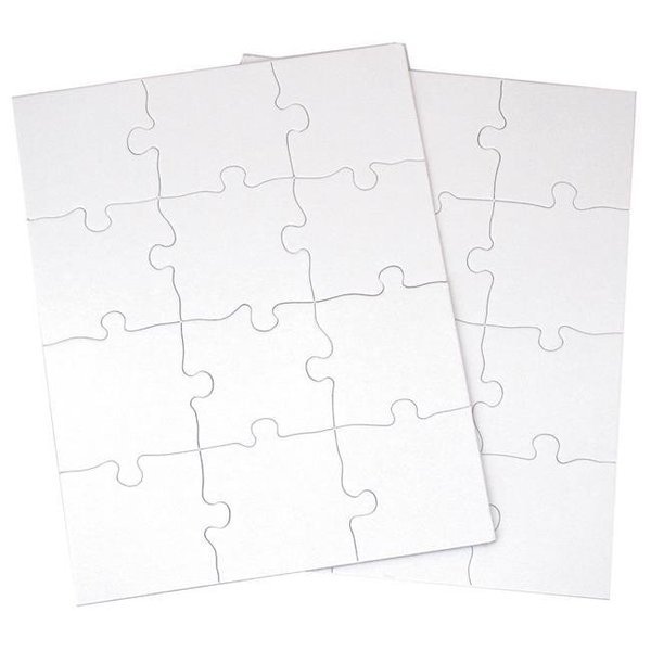 Inovart 2716 8.5 x 11 in. Puzzle-It Blank Puzzles - 12 Piece - 12 Per Pack, Inovart, Mfr#: 2716