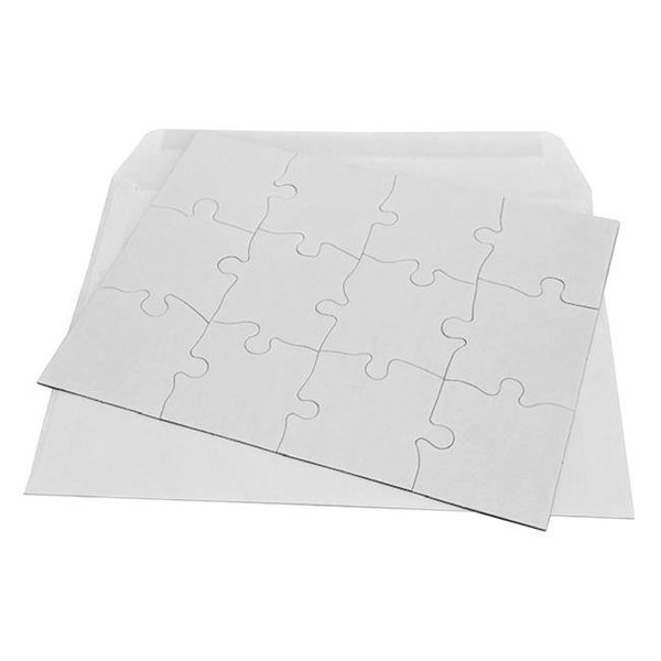 Inovart 2747 8 .5 x 11 in. Puzzle-It Blank Puzzles with Envelopes & 12 Puzzles Per Pack; White - 12 Piece, Inovart, Mfr#: 2747