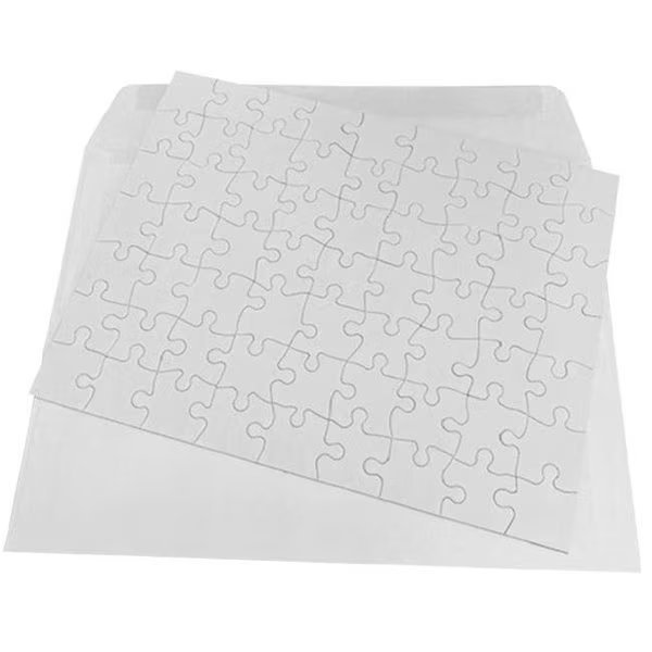 Inovart 2750 8 .5 x 11 in. Puzzle-It Blank Puzzles with Envelopes & 12 Puzzles Per Pack; White - 63 Piece, Inovart, Mfr#: 2750