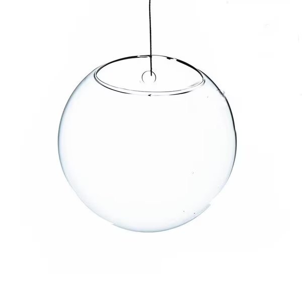 5 in. Dia. Clear Half-Round Wall Hanging Terrarium & Vase, Vista, Mfr#: VI2626655
