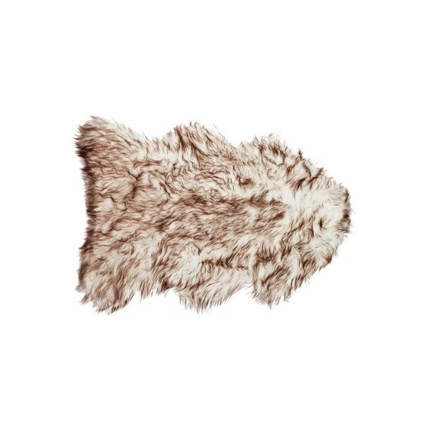 2 x 3 in. Sheepskin Rug - Gradient Chocolate, Homeroots, Mfr#: 317210