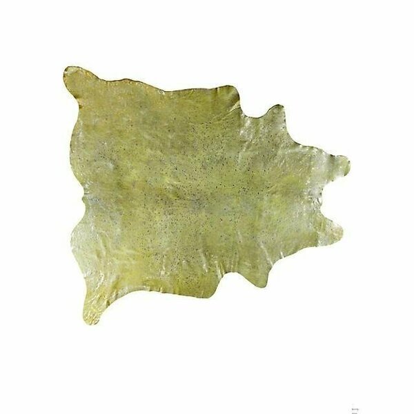 6 x 7 in. Cowhide Rug - Lime and Silver, Homeroots, Mfr#: 317277