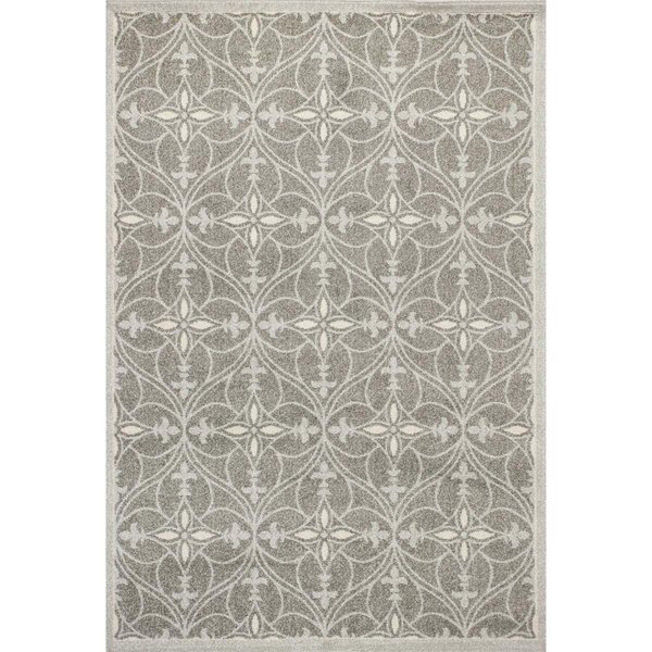 23 x 45 in. UV-Treated Polypropylene Grey Area Rug, Palacedesigns, Mfr#: PA2627176