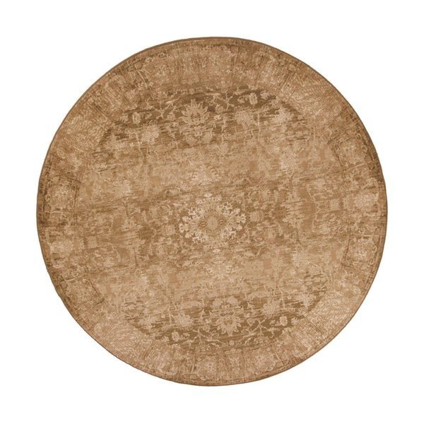 7 ft. 7 in. Round Polypropylene Beige Area Rug, Palacedesigns, Mfr#: PA2627197