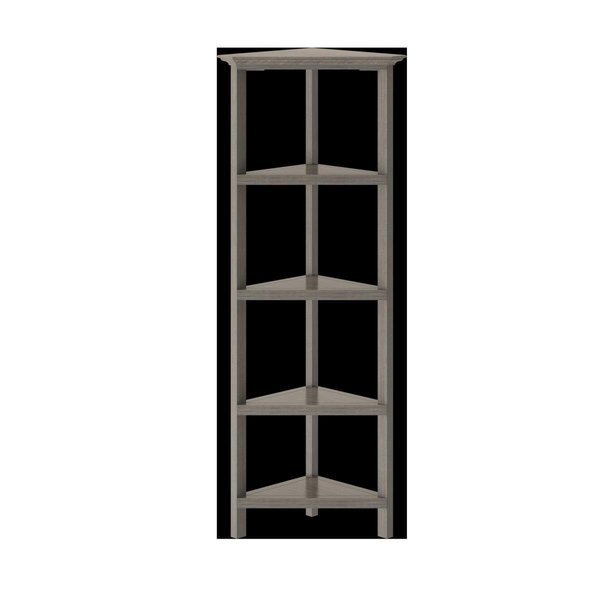60 in. Bookcase with 2 Shelves, Washed Grey, Gfancy Fixtures, Mfr#: GF2627343