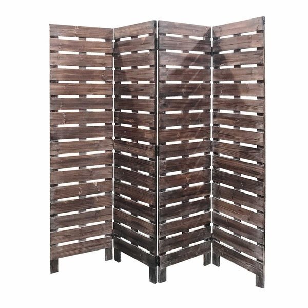 4 Panel Silver Room Divider, Palacedesigns, Mfr#: PA2479191