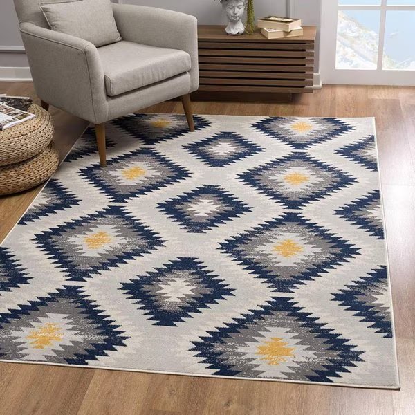8 x 11 ft. Blue & Gray Kilim Pattern Area Rug, Palacedesigns, Mfr#: PA2627812