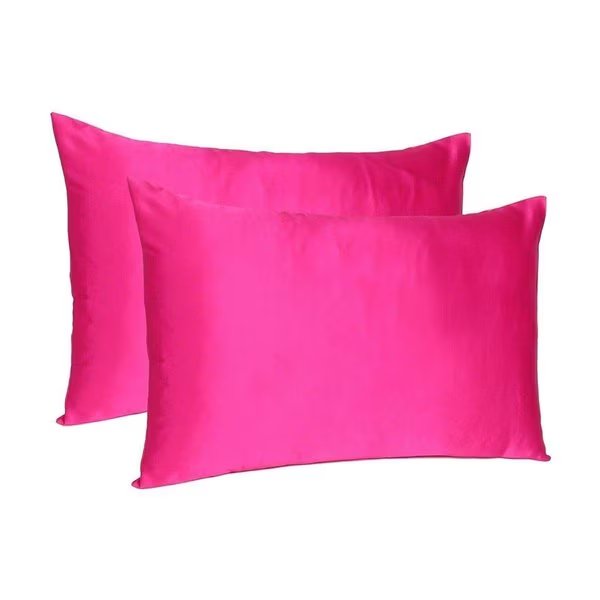 20 x 40 in. Fuchsia Dreamy Silky Satin King Size Pillowcases, Gfancy Fixtures, Mfr#: GF2627903