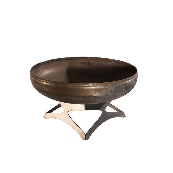 OF24LTYCB 24 dia Liberty Natural Steel Curved Base Fire Pit, Marquee Protection, Mfr#: MA423263