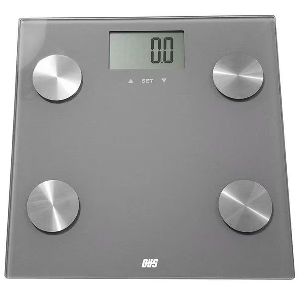 Optima Home Scales FI-400 Figure Bathroom Body Weight Scale; Grey, Moon Knight, Mfr#: FI-400