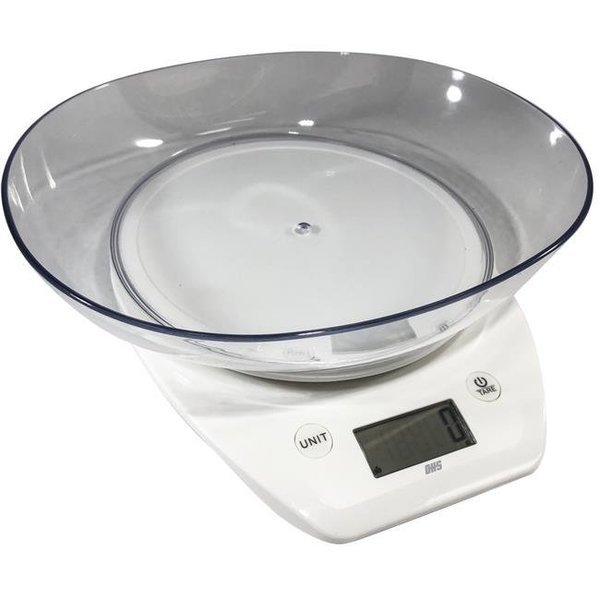 Optima Home Scales AT-5000 Atlas Kitchen Weight Scale with Clear Bowl, Moon Knight, Mfr#: AT-5000