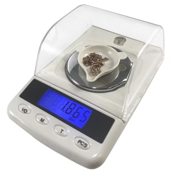 Optima Home Scales Quartz Milligram Scale in Jewelry Box, White, Moon Knight, Mfr#: OP385112