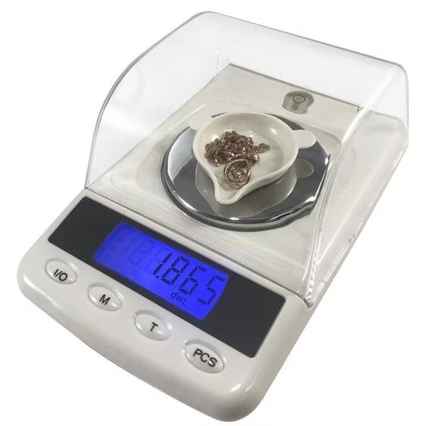 Optima Home Scales QU-53 Quartz Milligram Scale in Jewelry Box; White, Moon Knight, Mfr#: QU-53