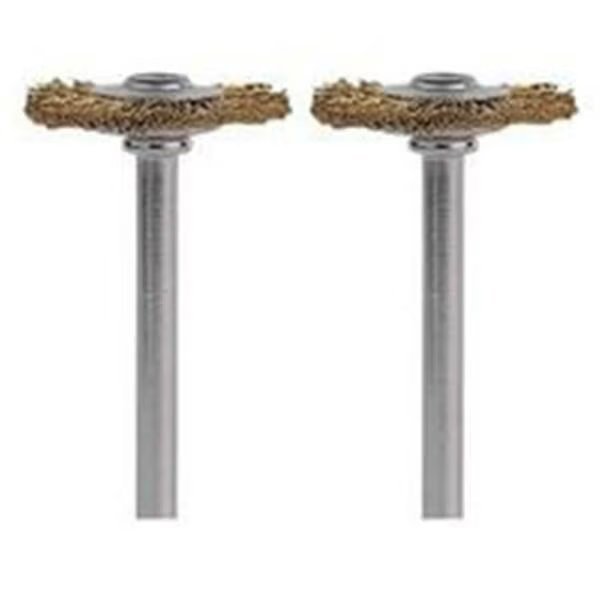 Brass 0.75 in. Brush, 2PK, S-B Power Tool, Mfr#: 7138175