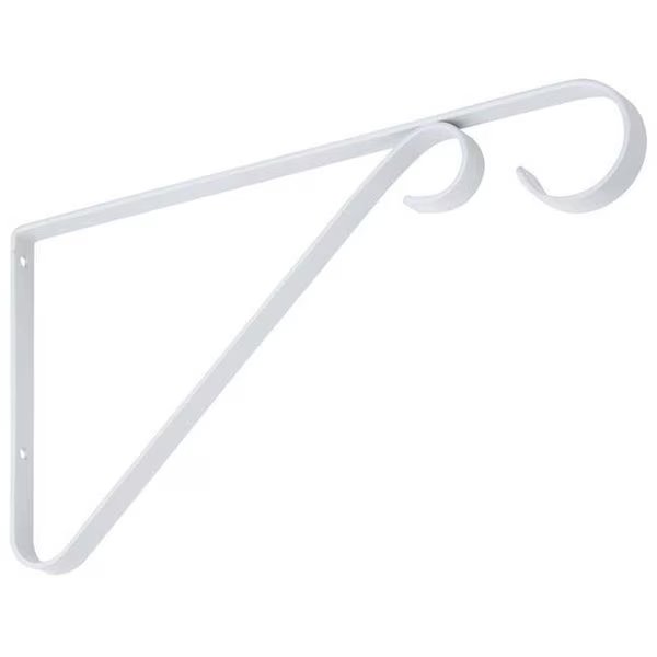 9 in. Hanging Plant Brackets N274-571; White, Homepage, Mfr#: HO434914